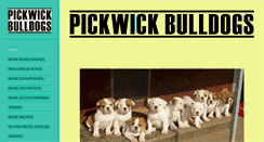 Desktop Screenshot of pickwick-bulldogs.ch