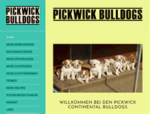 Tablet Screenshot of pickwick-bulldogs.ch